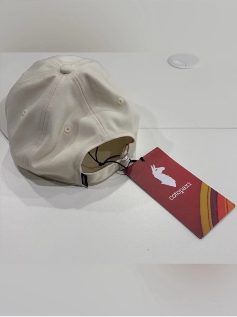 Cotopaxi Sunrise Dad Hat Adult Cap White Cream NWT Curved Brim Adjustable Strap